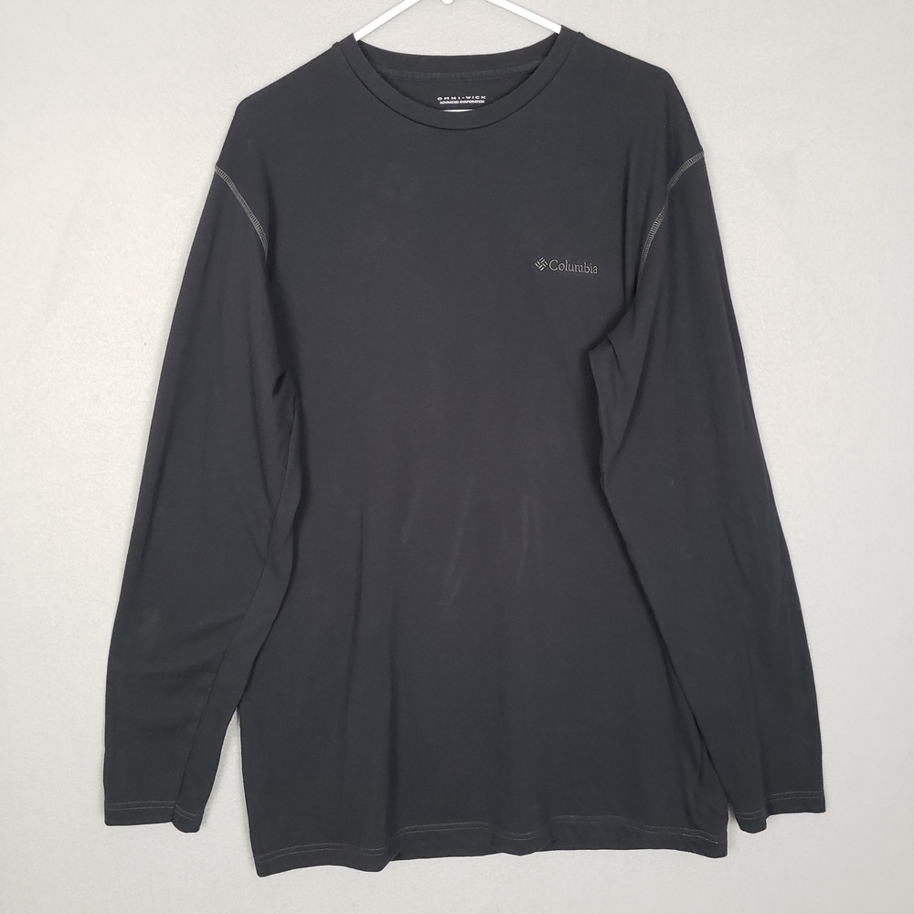 Columbia Long Sleeve Omni Wick Advanced Evaporation‎ Tee Blue Athletic Layer LT
